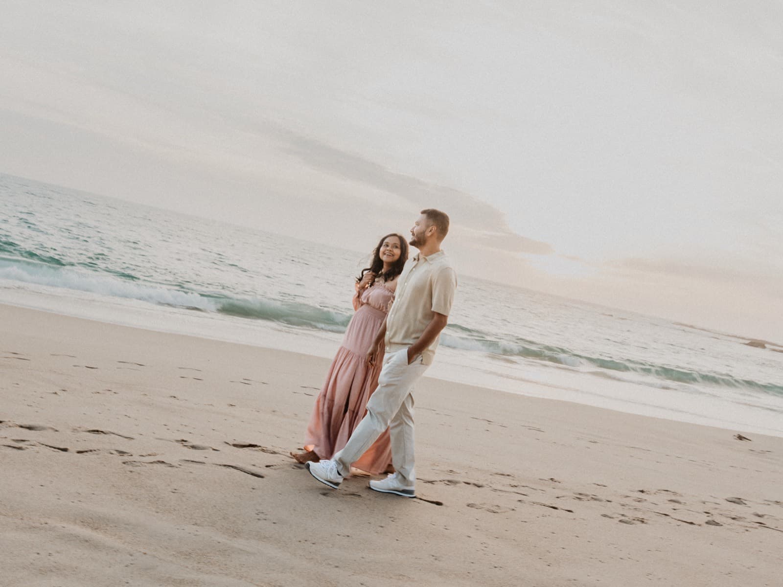 Couple at the shoreline — Southern California