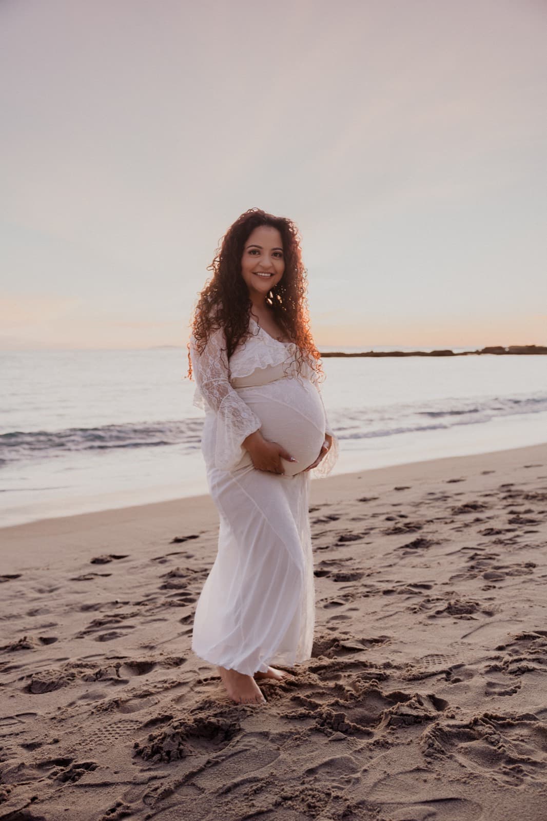 Beach maternity session — Orange County