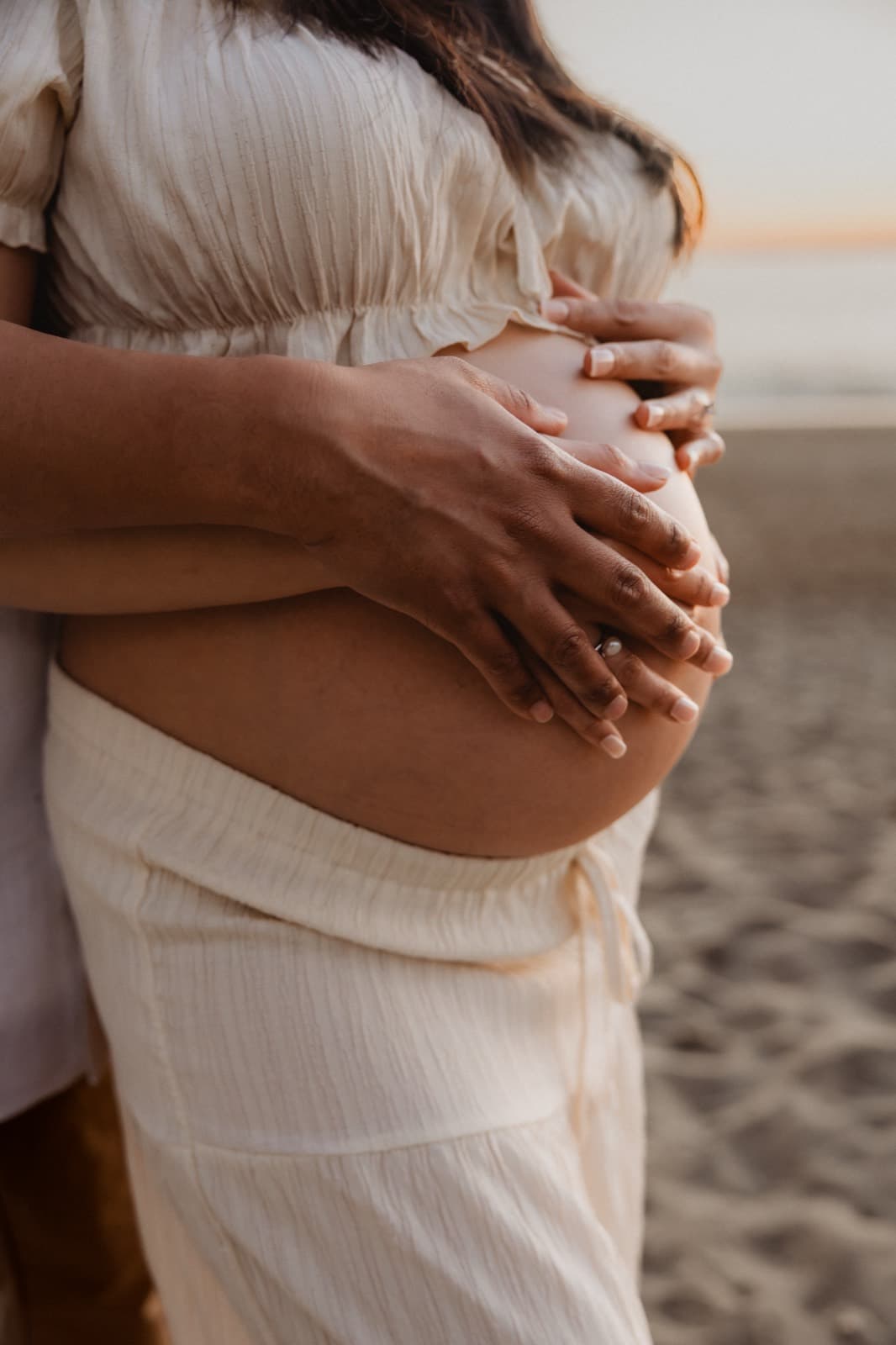 Maternity portrait — golden hour