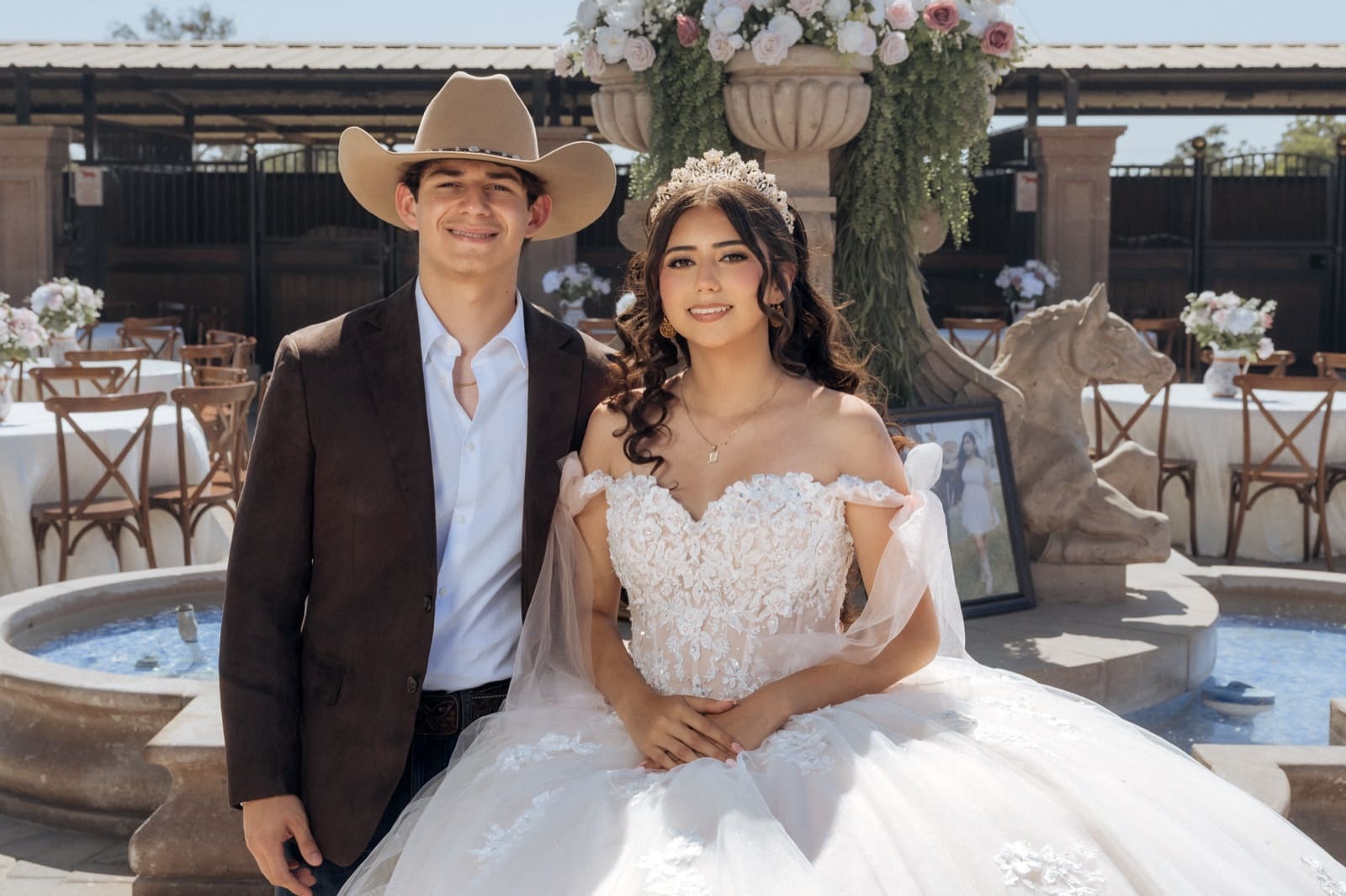 Con su papá en Rancho Quitasueños