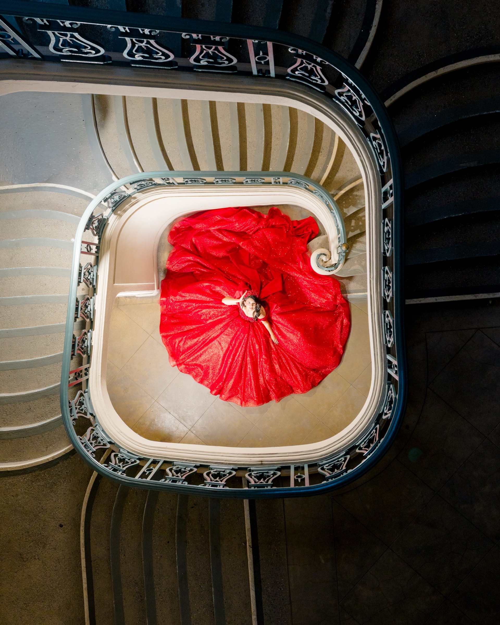 Quinceañera portrait by Vida Visual — elegant dress and natural light in Southern California